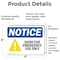 Signmission Door For Emergency Use Only, 7 in W x Rectangle, Vinyl Decal OS-2PACK-NS-D-57-L-15502 - alternate 5